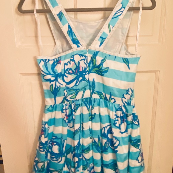 Lilly Pulitzer Shorely Blue Sandrine Dress size 6 - Picture 2 of 8